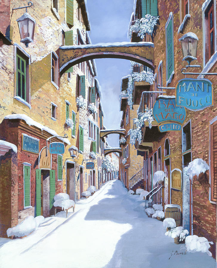 La Neve In Liguria Painting
