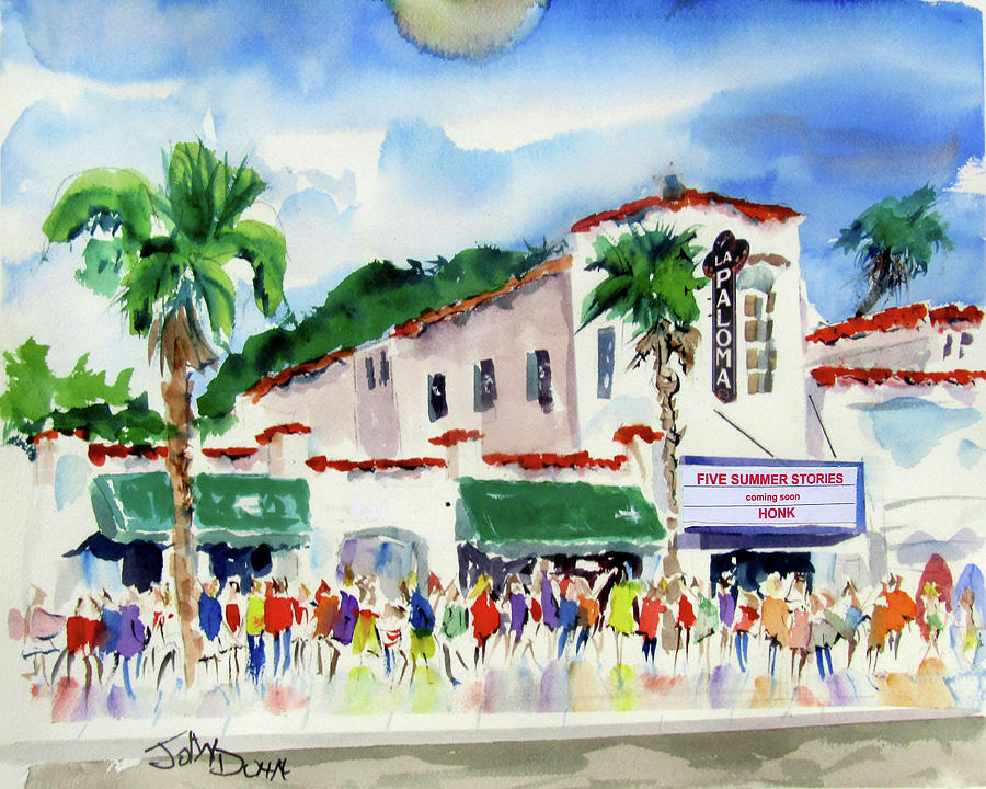 San Diego Painting - La Paloma Encinitas by John Dunn