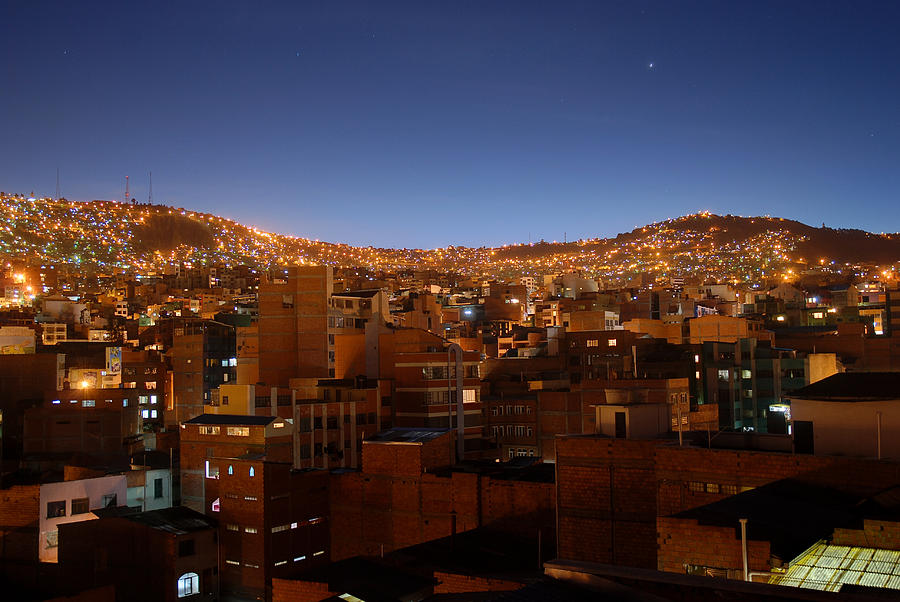 La Paz cityscape, Bolivia Photograph by David Min