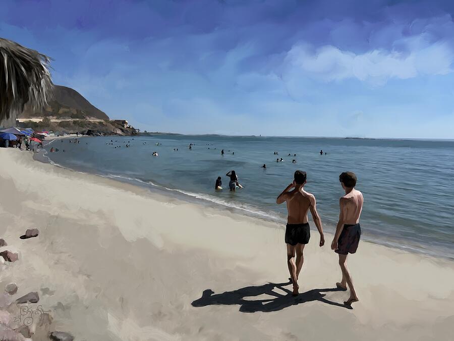 La Paz Mexico Painting by Sonja Kraft La Paz Mexico Painting by Sonja Kraft