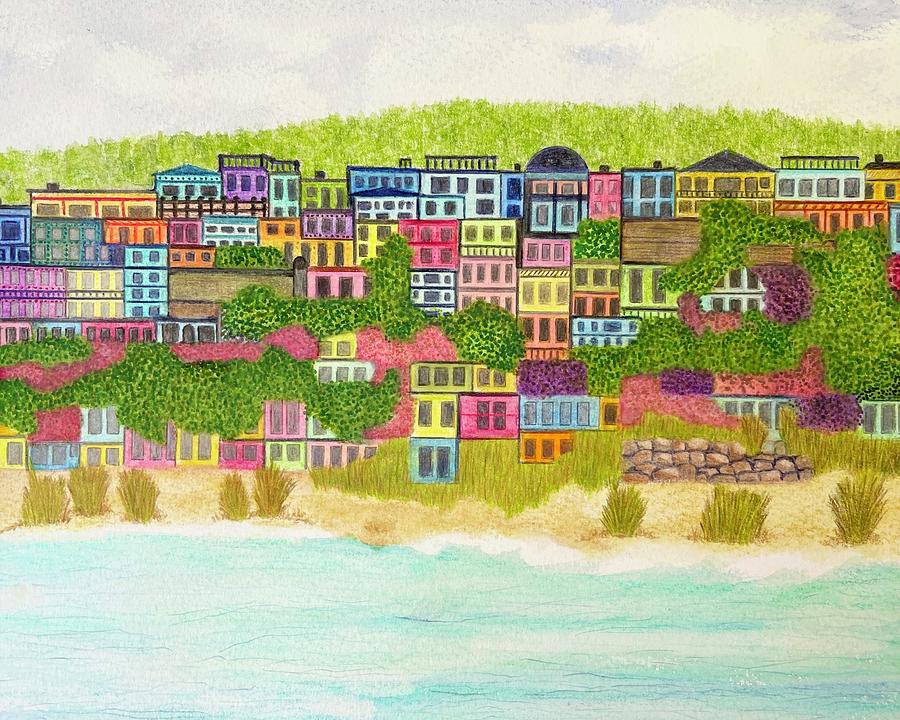 La Perla in Puerto Rico Painting by Kirsten Giving