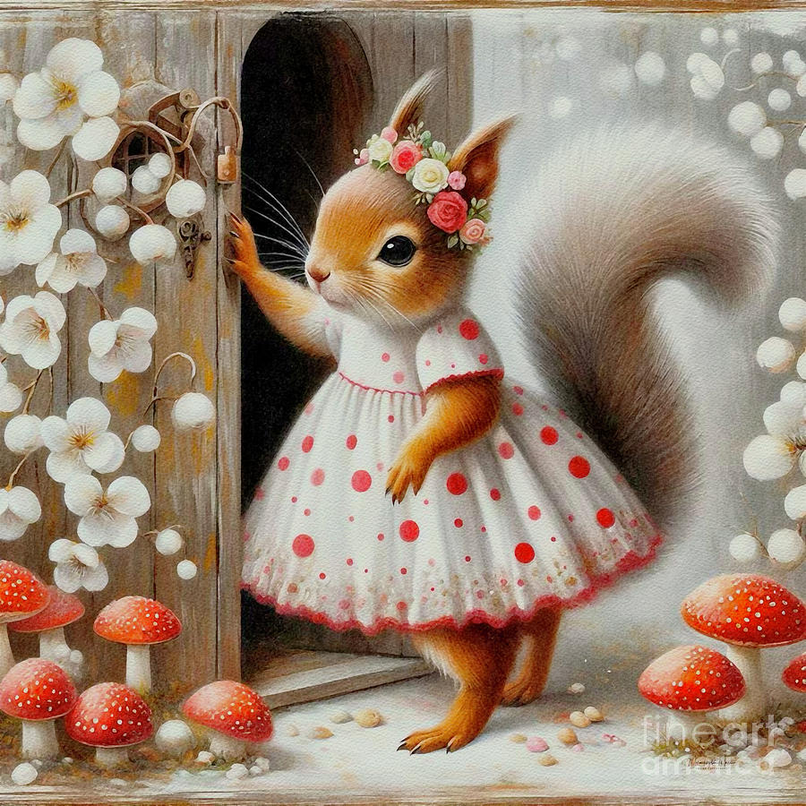 La Petite Coquette Painting by Maria Angelica Maira