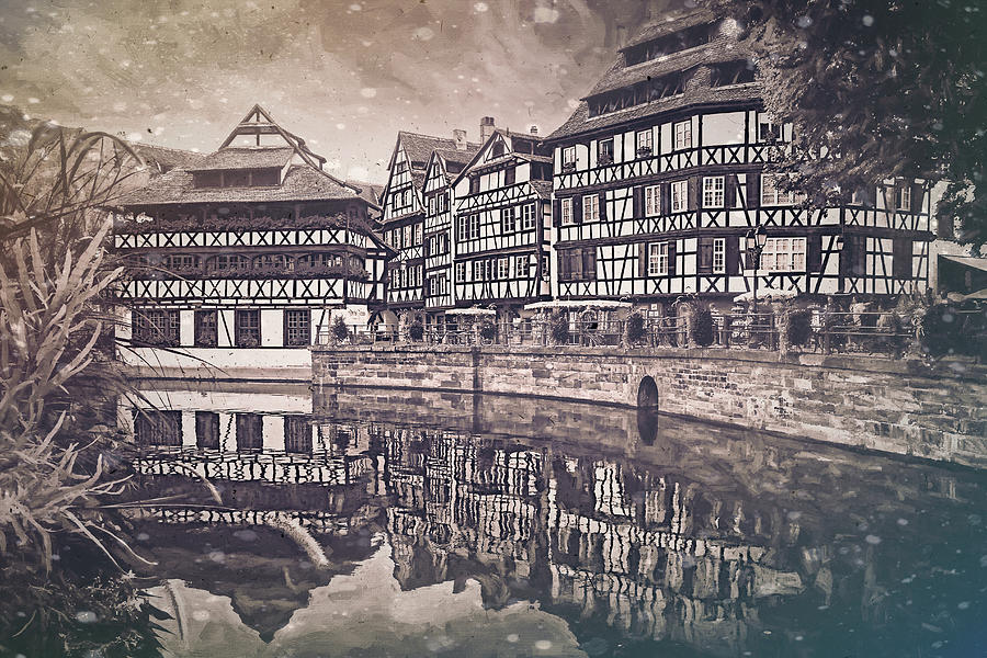 La Petite France Strasbourg Vintage  Photograph by Carol Japp