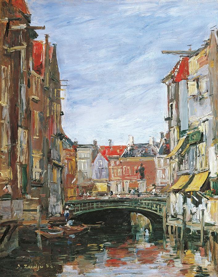La Place Ary Scheffer Dordrecht Eugene Boudin Painting
