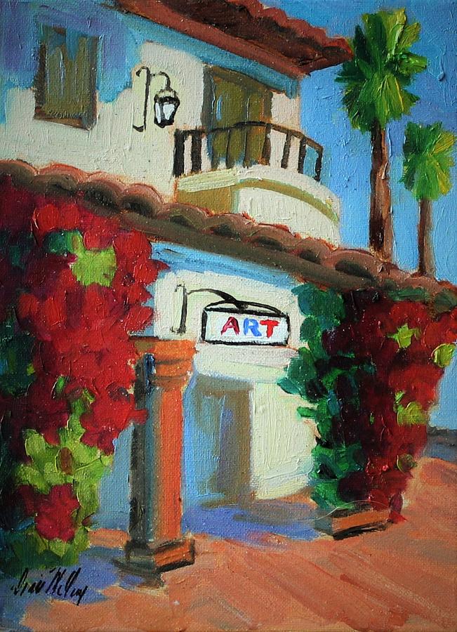 Architecture Painting - La Quinta Art on Main Street Gallery by Diane McClary