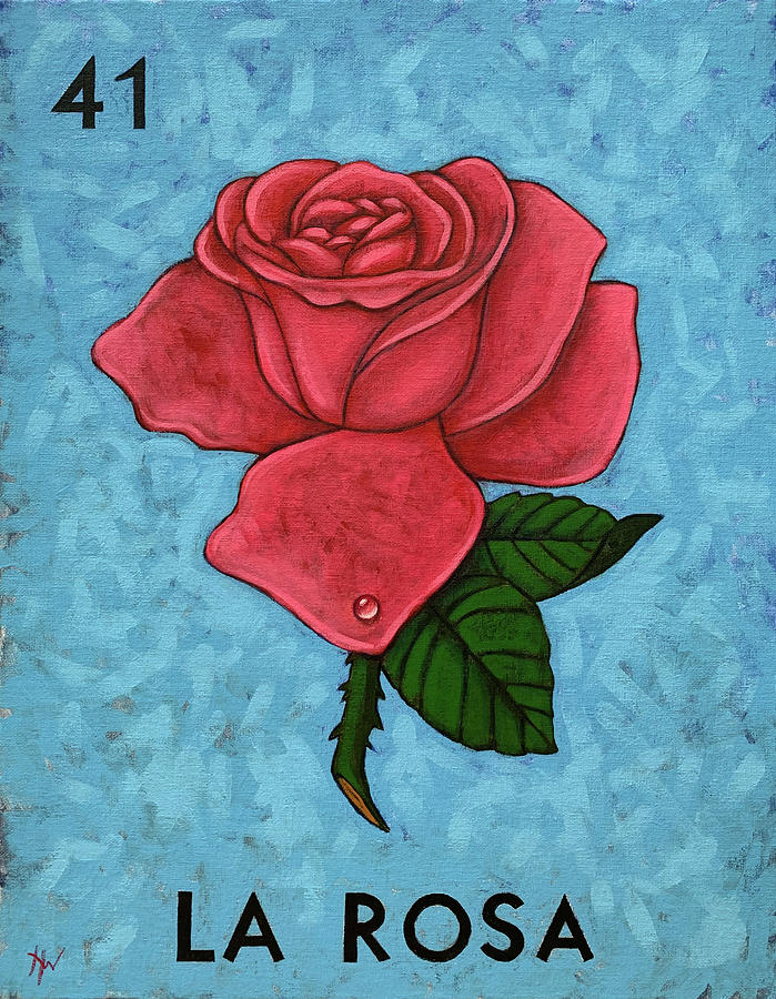 La Rosa Painting by Holly Wood