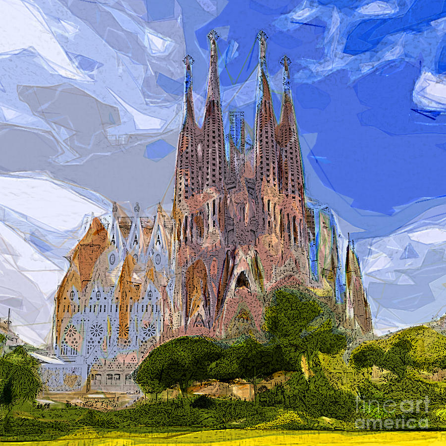 La Sagrada Familia Digital Art by Muhammad Lutfi - Fine Art America