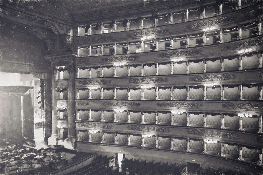 La Scala Opera House Milan Italy Vintage  Photograph by Carol Japp