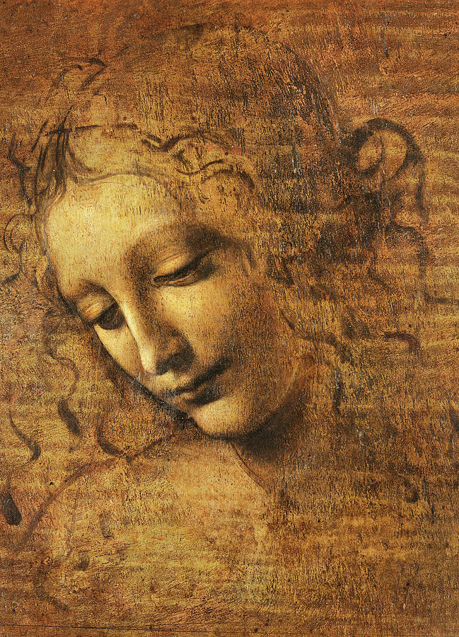 Leonardo Da Vinci Painting - La Scapigliata by Leonardo da Vinci