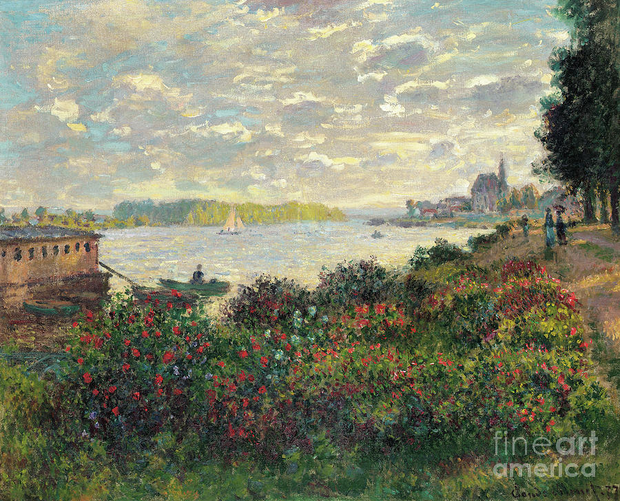 La Seine a Argenteuil, 1877 Painting by Claude Monet