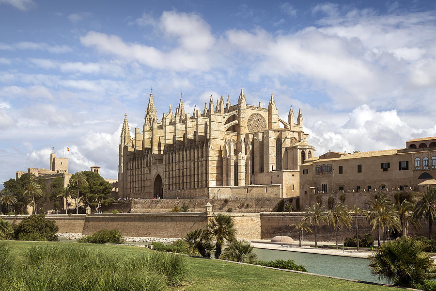 La Seu Cathedral, Palma de Mallorca, Majorca, Balearic Islands, Spain Photograph by Rafael Dols