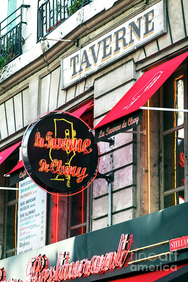 La Taverne de Cluny Paris France Photograph by John Rizzuto