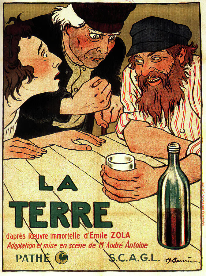 Vintage Mixed Media - La Terre, 1921 by Movie World Posters