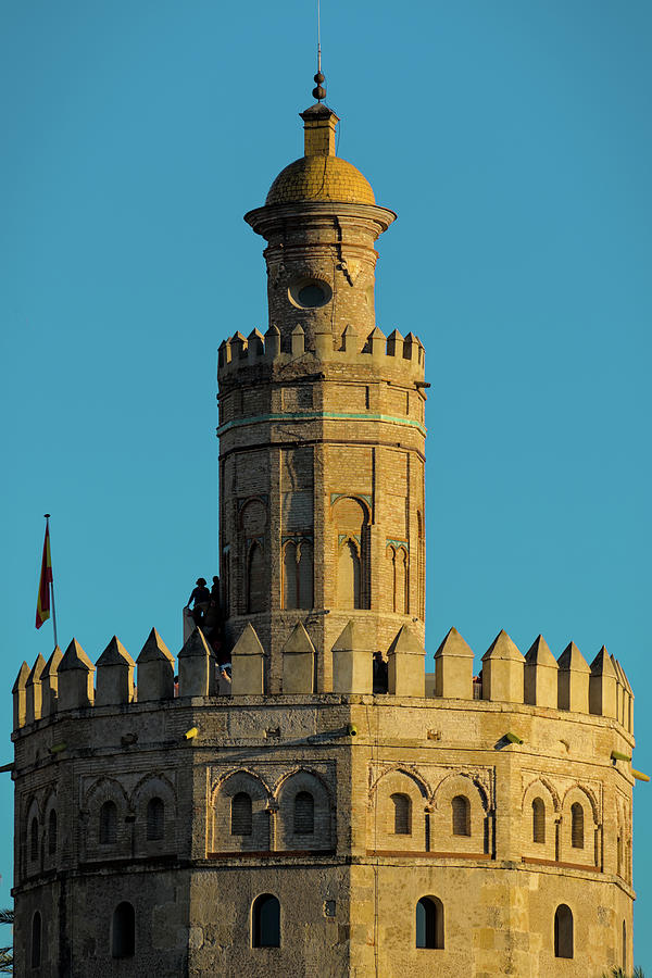 La Torre de Oro Detail. Seville Photograph by Angelo DeVal