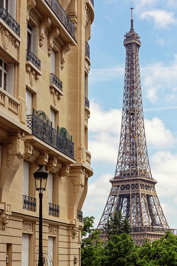 La Tour Eiffel from Avenue de Camoens Photograph by Melanie Alexandra Price