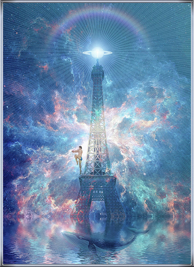 La Tour Eiffel Digital Art By Harald Dastis