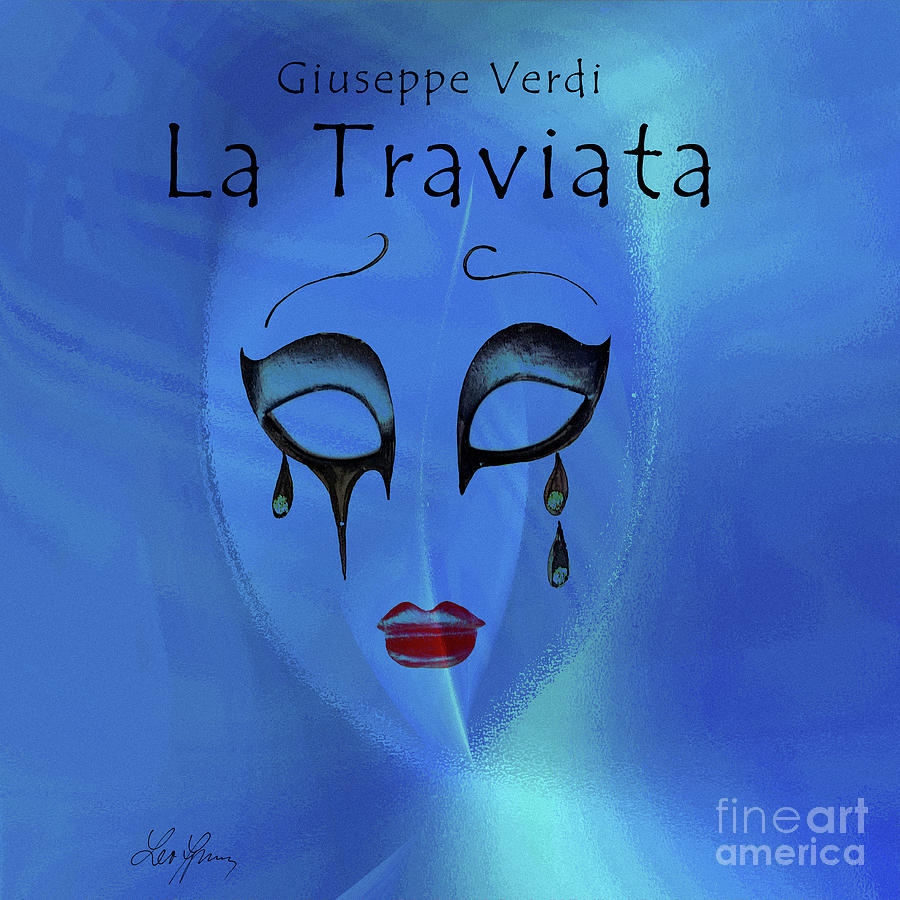 La Traviata Digital Art by Leo Symon
