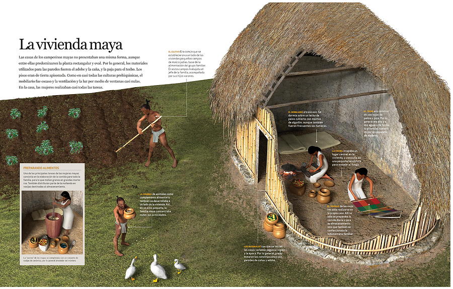 La vivienda maya Digital Art by Album