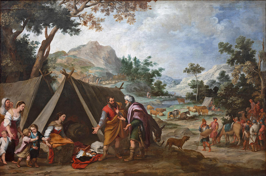 Laban Searching for his Stolen Household Gods Painting by Bartolome Esteban Murillo