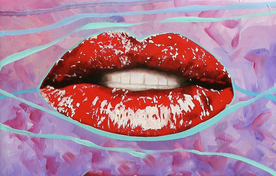 Lips Painting - Labbra by Guido Borelli