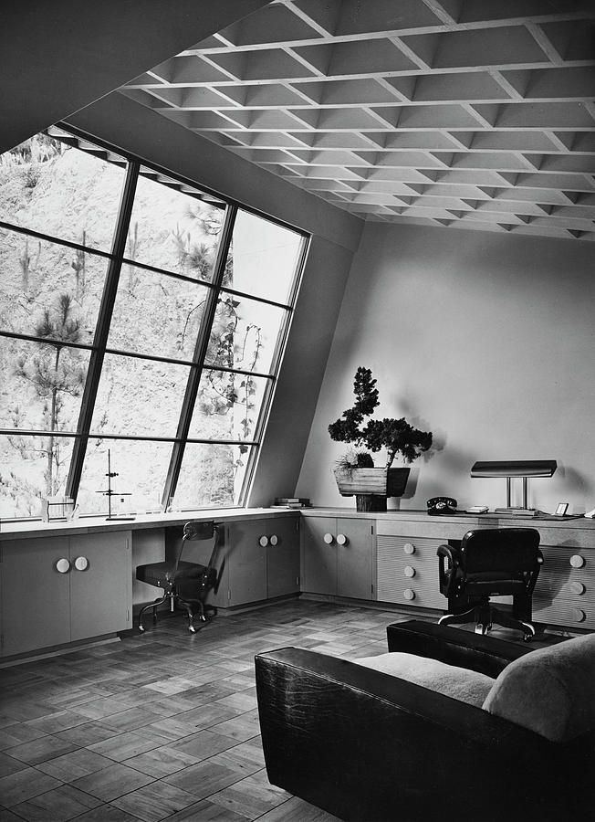 Laboratory in Bel Air Photograph by Maynard Parker