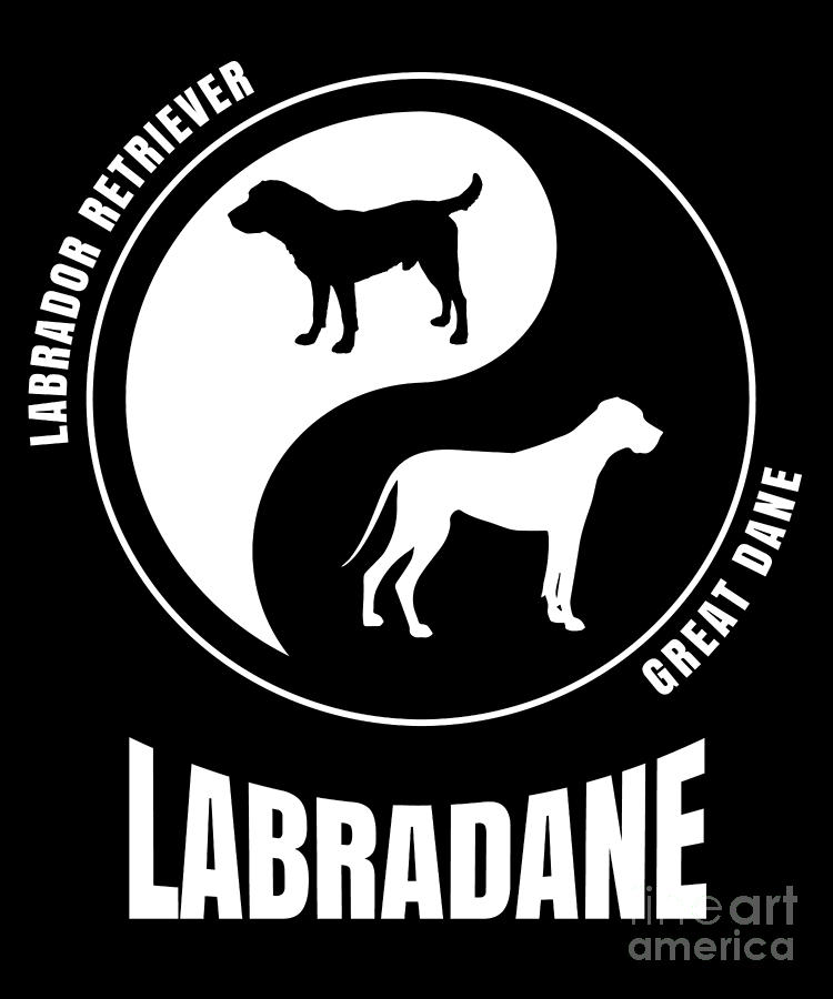 Labradane Cross Breed Dog Owners Gift Pet Labradane Digital Art by Martin Hicks