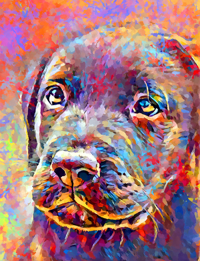 Labrador Puppy 3 Painting by Chris Butler