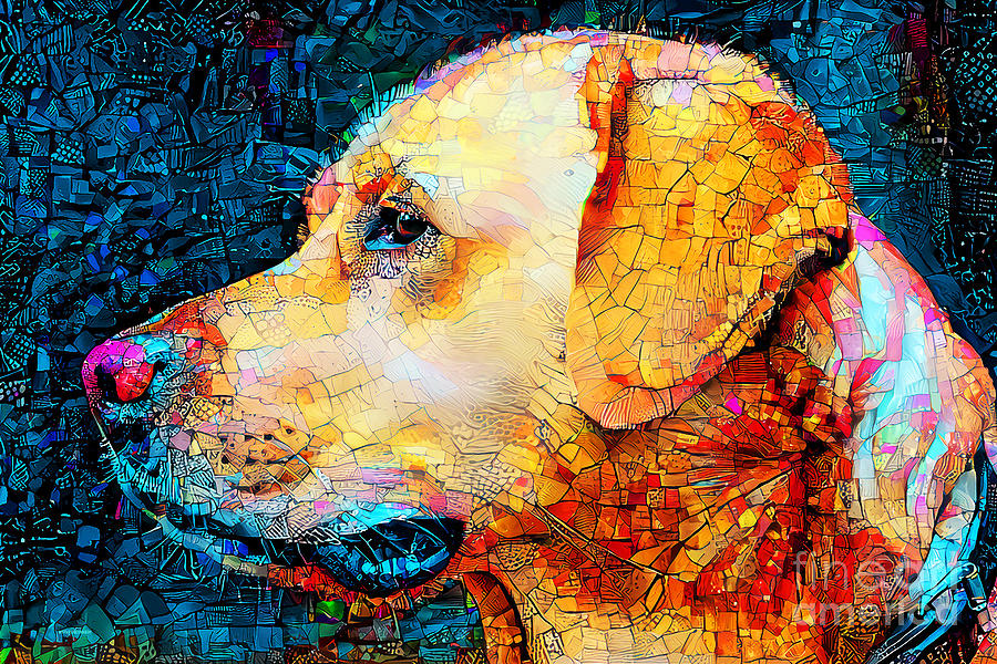 Labrador Retriever In Contemporary Modern Art 20211206 Photograph by Wingsdomain Art and Photography