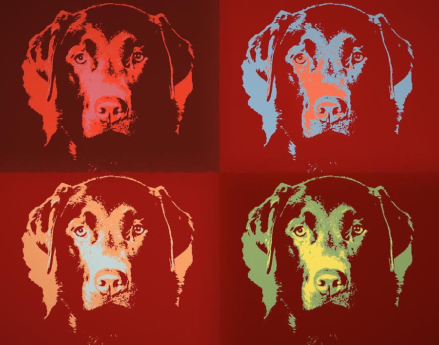 Labrador Retriever Pop Art Mixed Media by Dan Sproul