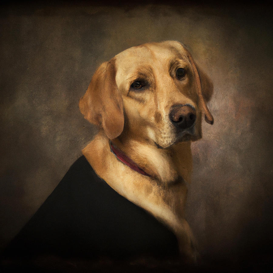 Labrador Retriever Digital Art by Tinto Designs
