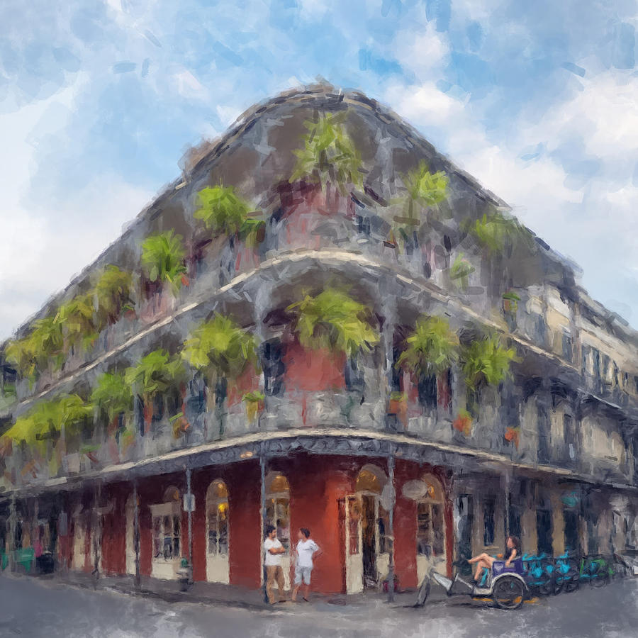 LaBranche House New Orleans French Quarter Painting by Gary Arnold