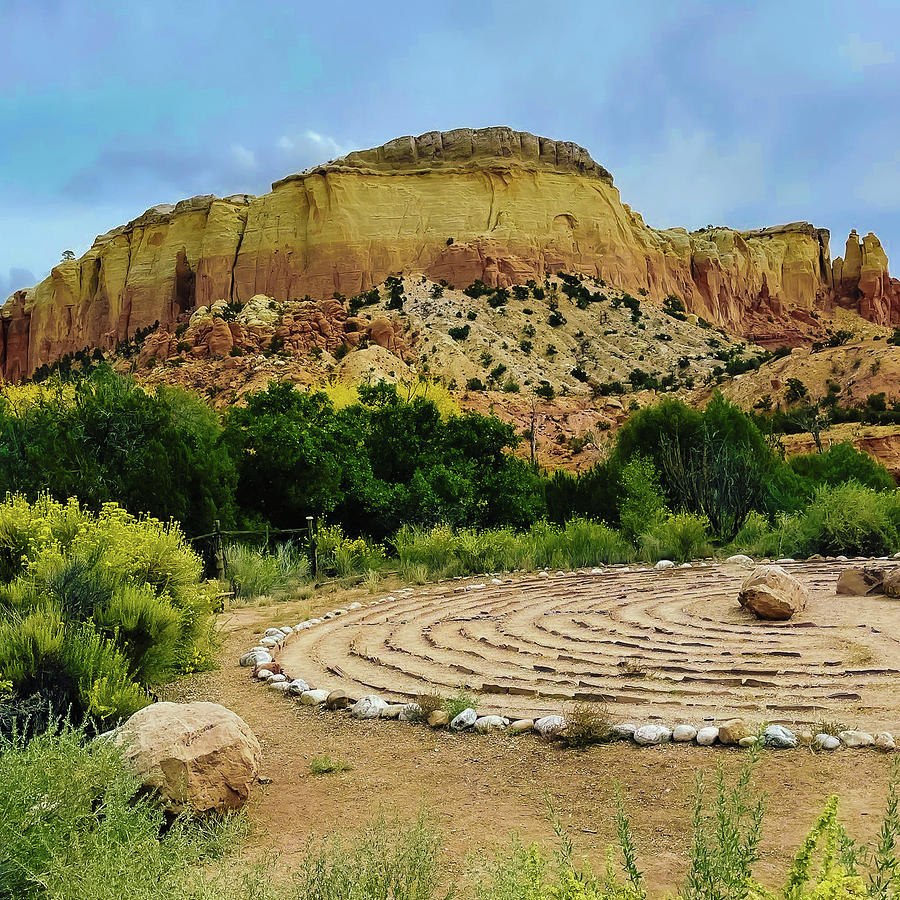 Labyrinth at Ghost Ranch Photograph by Grey Coopre