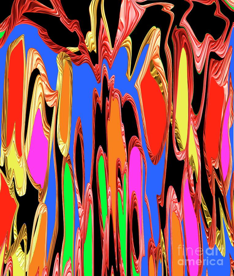 Labyrinth of colours  Digital Art by Elaine Hayward