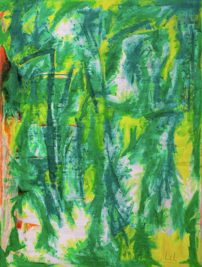 Labyrinthe vert Painting by Laila MANSOURI - Fine Art America