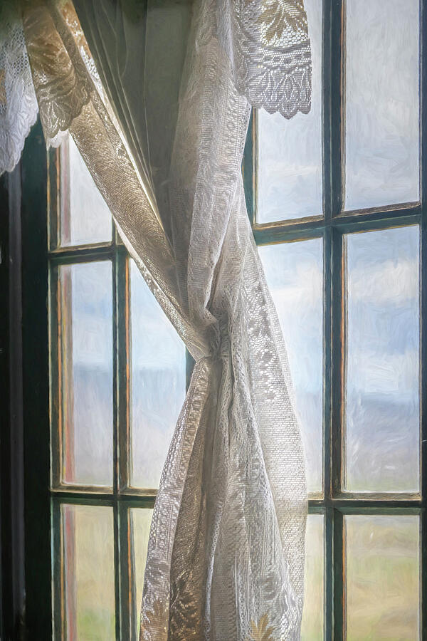 Lace Curtain in a Gaucho Home Patagonia Photograph by Joan Carroll ...