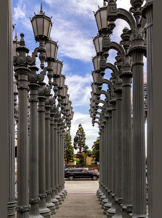 LACMA Gas Lamps Photograph by Michael Hope