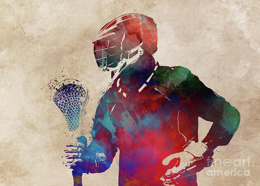 Lacrosse Sport Art #lacrosse #sport Digital Art