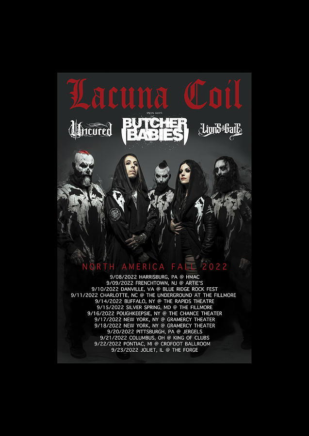 lacuna coil tour 2022 setlist