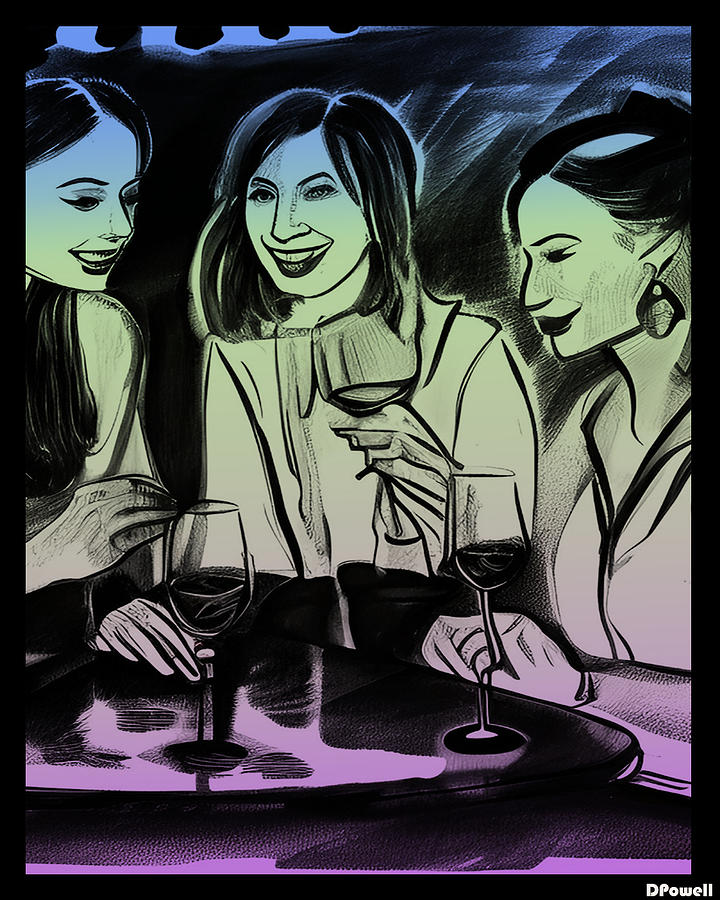 Ladies Night Out 2C Digital Art by David Powell - Fine Art America