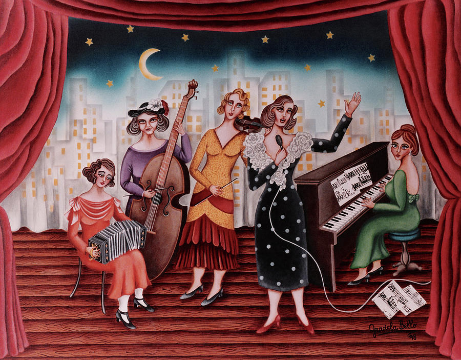 Ladies Orchestra Painting by Graciela Bello