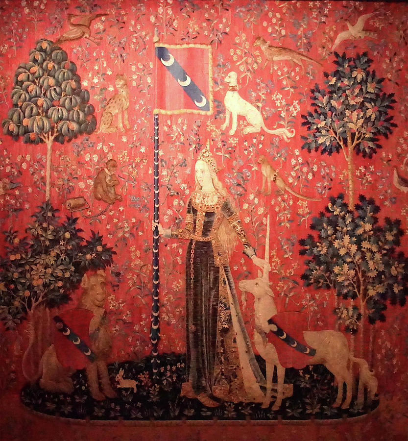 Lady and the Unicorn tapestry  Photograph by Steve Estvanik