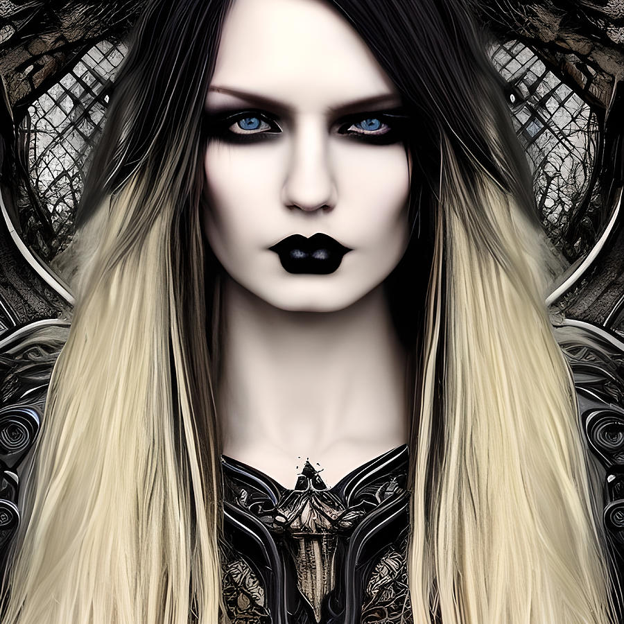 Lady Arabella Original Portrait of Gothic Womanly Splendor Digital Art ...