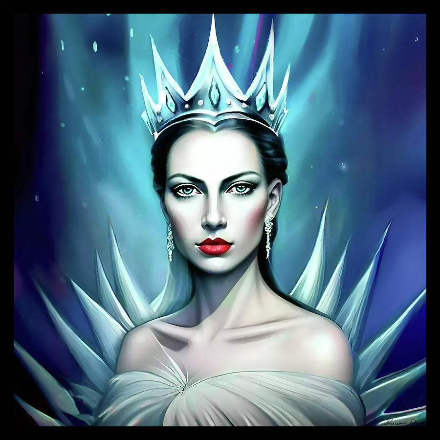 Lady Averi - The Ice Queen Digital Art by Shawn Dall