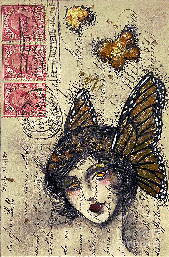 Lady butterfly Mixed Media by Klaus Smith | Fine Art America