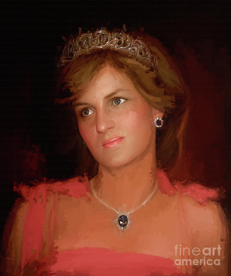 Lady Diana art  Painting by Gull G