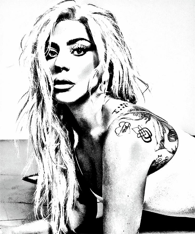 Lady Gaga, American singer-songwriter and actress Digital Art by Gradify Creations Lady Gaga, American singer-songwriter and actress Digital Art by Gradify Creations