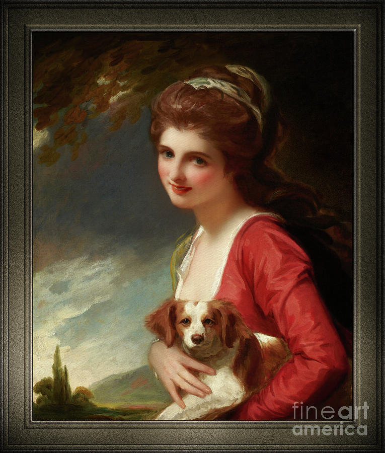 Lady Hamilton as Nature by George Romney Old Masters Reproduction Painting by Rolando Burbon