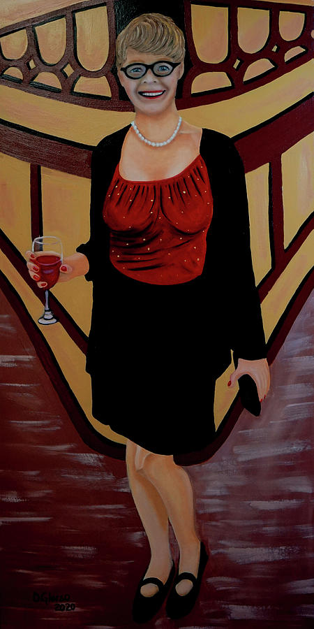 Lady in Brown Palace					 Painting by Dean Glorso