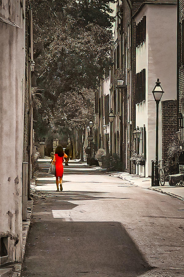 Lady in the Red Dress Photograph by Jack Wilson
