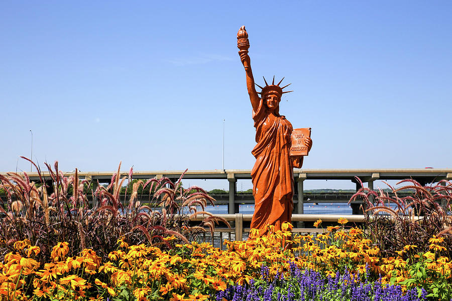 Lady Liberty in Iowa Photograph by Lynn Sprowl